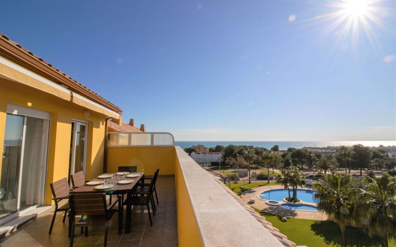 Atico Con Vistas Al Mar , Wifi Y Piscina - Sierra Irta Albert Villas Alcoceber Luaran gambar